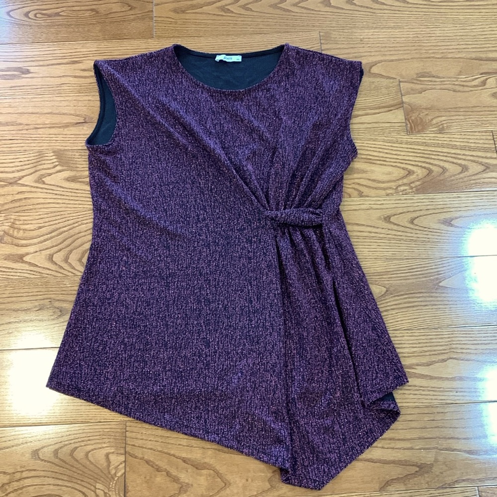 💛2/$20 Like new Ricki’s asymmetrical sparkly tunic XXL